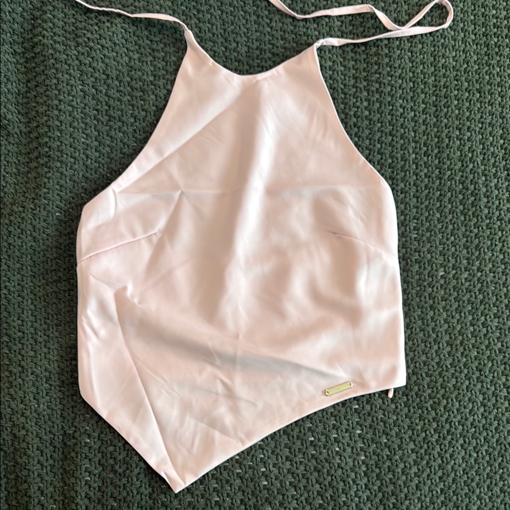 Missguided Light Pink Halter Top